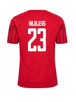Danmark Pierre-Emile Hojbjerg #23 Replika Hemmakläder VM 2022 Kortärmad